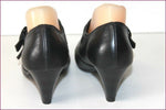 ERAM Escarpins à Sangles Cuir Noir Bouts Ronds T 39 TTBE