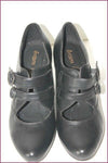 ERAM Escarpins à Sangles Cuir Noir Bouts Ronds T 39 TTBE
