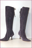 FLORENCE KOOLJMAN Bottes Daim Souple Violet Petits Talons T 4.5 / 37.5 TTBE