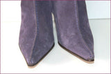 FLORENCE KOOLJMAN Bottes Daim Souple Violet Petits Talons T 4.5 / 37.5 TTBE