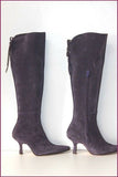 FLORENCE KOOLJMAN Bottes Daim Souple Violet Petits Talons T 4.5 / 37.5 TTBE