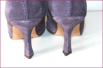 FLORENCE KOOLJMAN Bottes Daim Souple Violet Petits Talons T 4.5 / 37.5 TTBE