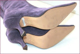 FLORENCE KOOLJMAN Bottes Daim Souple Violet Petits Talons T 4.5 / 37.5 TTBE