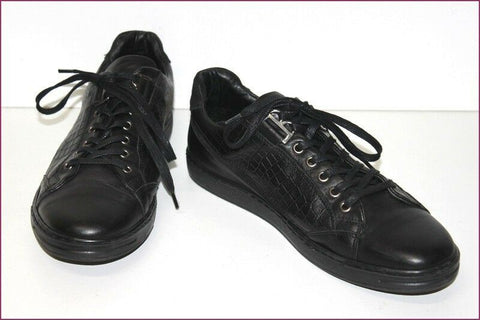 MINELLI Tennis Homme Cuir Noir Doublées Cuir T 45 TTBE