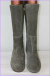 POLLINI Mi Bottes  Daim Gris  T 37 TBE