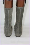 POLLINI Mi Bottes  Daim Gris  T 37 TBE