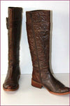 REQINS Bottes Cuir Fripé Marron Doublées Cuir T 40 BE