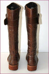 REQINS Bottes Cuir Fripé Marron Doublées Cuir T 40 BE