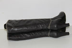 CAROLL Bottes à Talons Cuir Gris Doublées Cuir T 38 BE