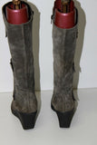 JANET & CO Mi Bottes Compensées Daim Gris T 37 BE