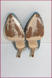 SAN MARINA Escarpins Cuir Reptile Bleu Clair T 39 TBE