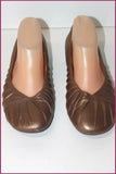 COULEUR POURPRE Escarpins Cuir Bronze Petits Talons T 39 BE