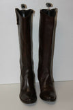 ELIZABETH STUART Bottes Cuir Marron Foncé Doublées Cuir T 40 TTBE