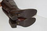 ELIZABETH STUART Bottes Cuir Marron Foncé Doublées Cuir T 40 TTBE