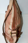 BCBG MAXAZRIA Sac Pochette Cuir Souple Beige Rosé Nuancé BE