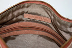 BCBG MAXAZRIA Sac Pochette Cuir Souple Beige Rosé Nuancé BE