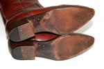 BUTTERO Bottes Cavalières Tout Cuir Cognac T 35 TBE