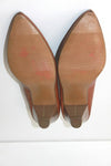 JENNIFER TAYLOR Escarpins Pointus Cuir Marron Petits Talons T 40 BE