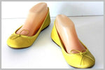 SAN MARINA Ballerines Cuir Souple Jaune T 36 BE