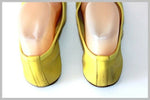 SAN MARINA Ballerines Cuir Souple Jaune T 36 BE