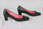 Escarpins SAGONE Par Yves De Beaumont Cuir Noir T 32 TBE