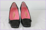 Escarpins SAGONE Par Yves De Beaumont Cuir Noir T 32 TBE