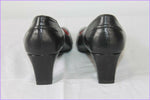 Escarpins SAGONE Par Yves De Beaumont Cuir Noir T 32 TBE