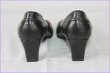 Escarpins SAGONE Par Yves De Beaumont Cuir Noir T 32 TBE