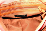 MONOPRIX AUTRE TON Sac Besace Toile Coton Orange Clair TBE