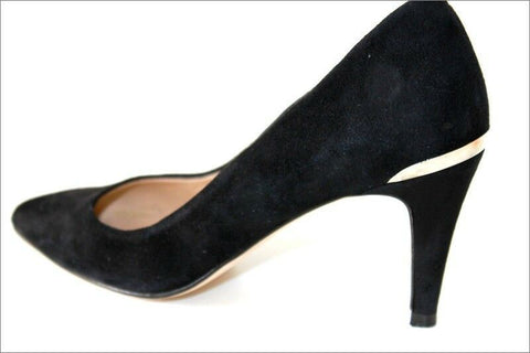 JONAK Escarpins à Talons Velours Noir Doublés Cuir T 37 TBE