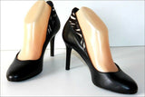 EUGENE RICONNEAUS Pour Minelli Escarpins Tout Cuir Fourrure T 37 TBE