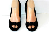 MINELLI Escarpins de Soirée Toile Satinée et Cuir T 39 TBE