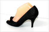 MINELLI Escarpins de Soirée Toile Satinée et Cuir T 39 TBE