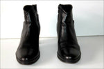 SI Bottines Boots Cuir Lisse Noir Doublées Cuir T 36 TTBE