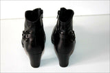 SI Bottines Boots Cuir Lisse Noir Doublées Cuir T 36 TTBE