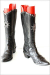 MITICA Mi Bottes Pointues Cuir Clouté Motifs Argentés T 36 TBE