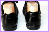 CALVIN KLEIN Sneakers Baskets Cuir Verni et Textile Imprimé T 36 TBE
