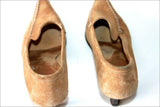 SAN MARINA Escarpins Pointus Daim Marron Clair T 37 TBE