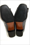 SARA DI BERTON Escarpins tout Cuir Gris Foncé T 34.5 TBE