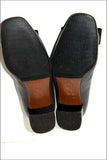 SARA DI BERTON Escarpins tout Cuir Gris Foncé T 34.5 TBE