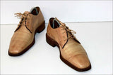MACK JAMES Derby Tout Cuir Vintage Camel T 6.5 UK / 40 TBE