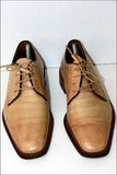 MACK JAMES Derby Tout Cuir Vintage Camel T 6.5 UK / 40 TBE
