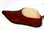 LOTTUSSE Sneakers Pointues Cuir Marron Acajou Doublés Cuir T 5.5 / 38.5 BE