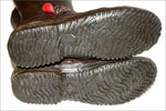 PALLADIUM Mi Bottes Cuir Marron Foncé Doublées Cuir T 38 TBE