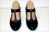 PIERRE CARDIN Escarpins à Sangles Cuir Bleu Pétrole T 36 TTBE