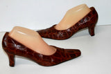 SERGIO CERRUTI Roma Escarpins Tout Cuir Marron T 41 BE