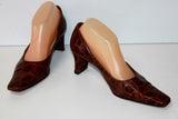 SERGIO CERRUTI Roma Escarpins Tout Cuir Marron T 41 BE