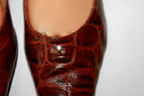 SERGIO CERRUTI Roma Escarpins Tout Cuir Marron T 41 BE