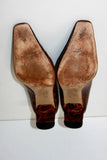 SERGIO CERRUTI Roma Escarpins Tout Cuir Marron T 41 BE