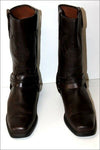 ROOTS MOTOR CYCLES Boots Cuir Marron Foncé T 43 BE